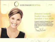 Tablet Screenshot of cosmeticdental.com